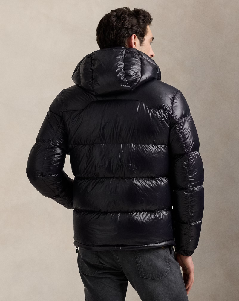 Herren-Daunenjacke in Premium-Glanzoptik®